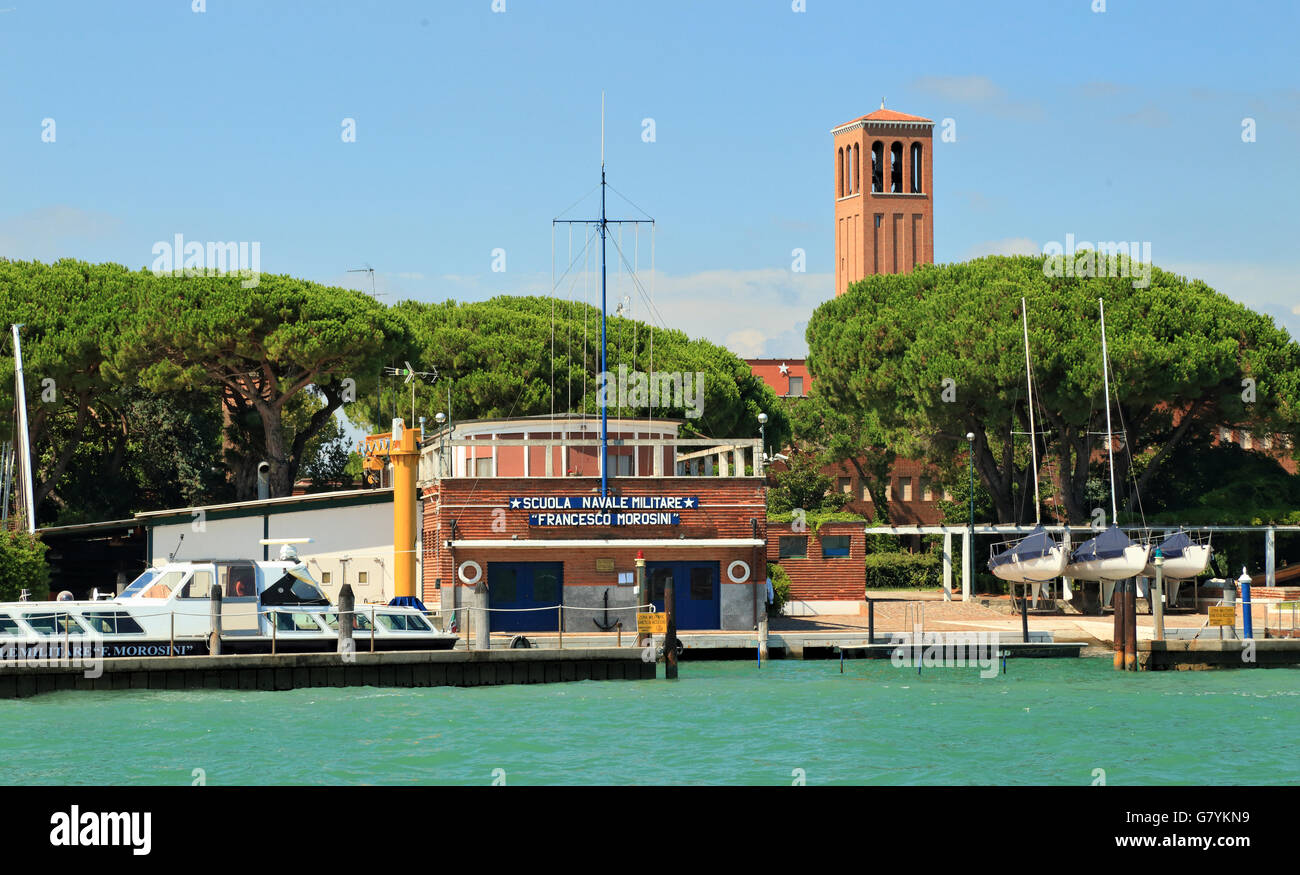 Scola Navale Militare Francesco Morosini, Venezia / Naval Military School in Venice Stock Photo