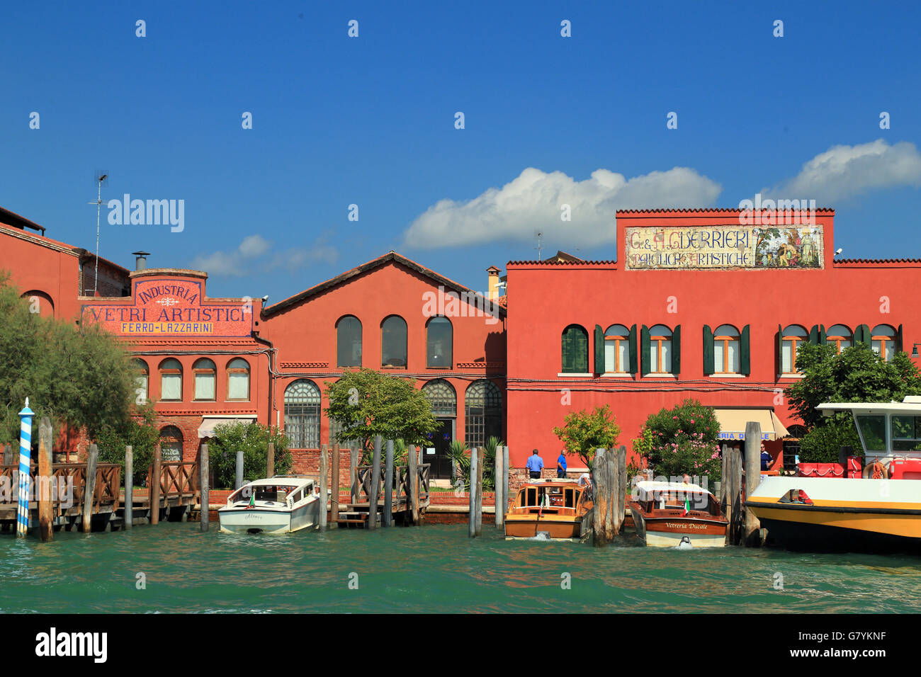 Glass blowing factory Ferro & Lazzarini, Murano Island, Venice Stock