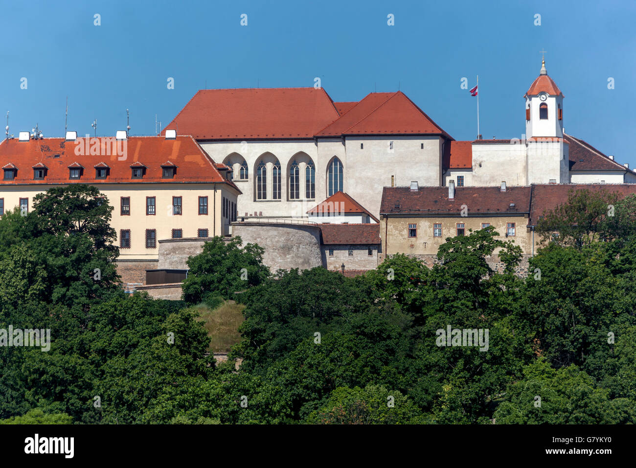 Brno Spilberk Castle Brno Czech Republic Stock Photo