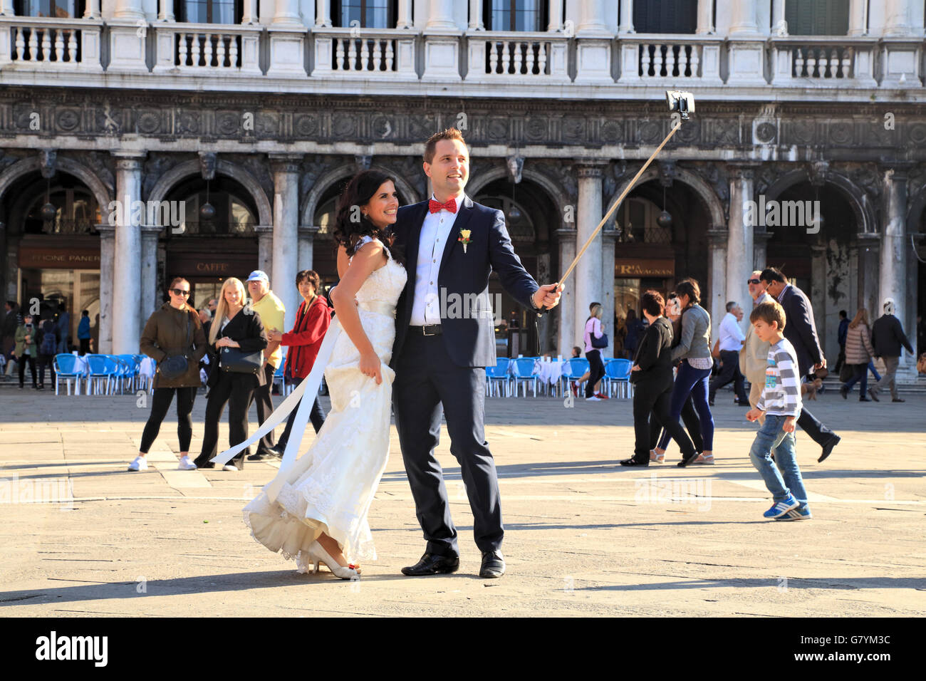 Wedding in Venice, Italy Stock Photo