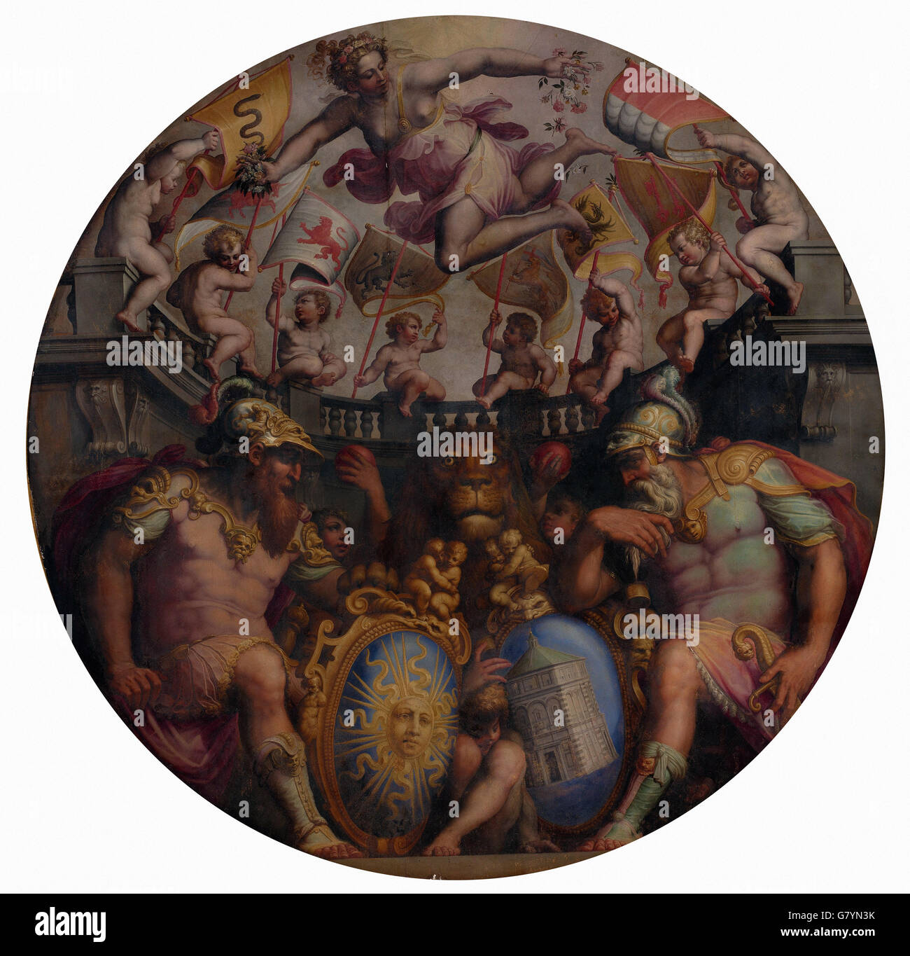 Giorgio Vasari - Allegories of the Quarters of San Giovanni and Santa Maria Novella Stock Photo