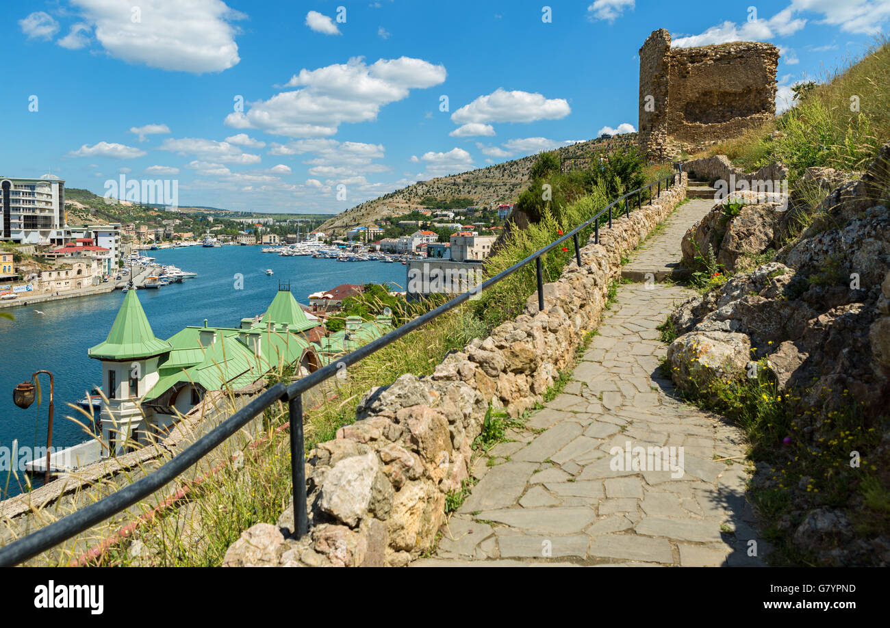 Genoese Fortress Cembalo Built Beginning In 1357 Balaklava In Crimea 