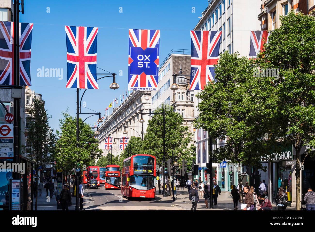 Oxford Street, London, England, U.K. Stock Photo