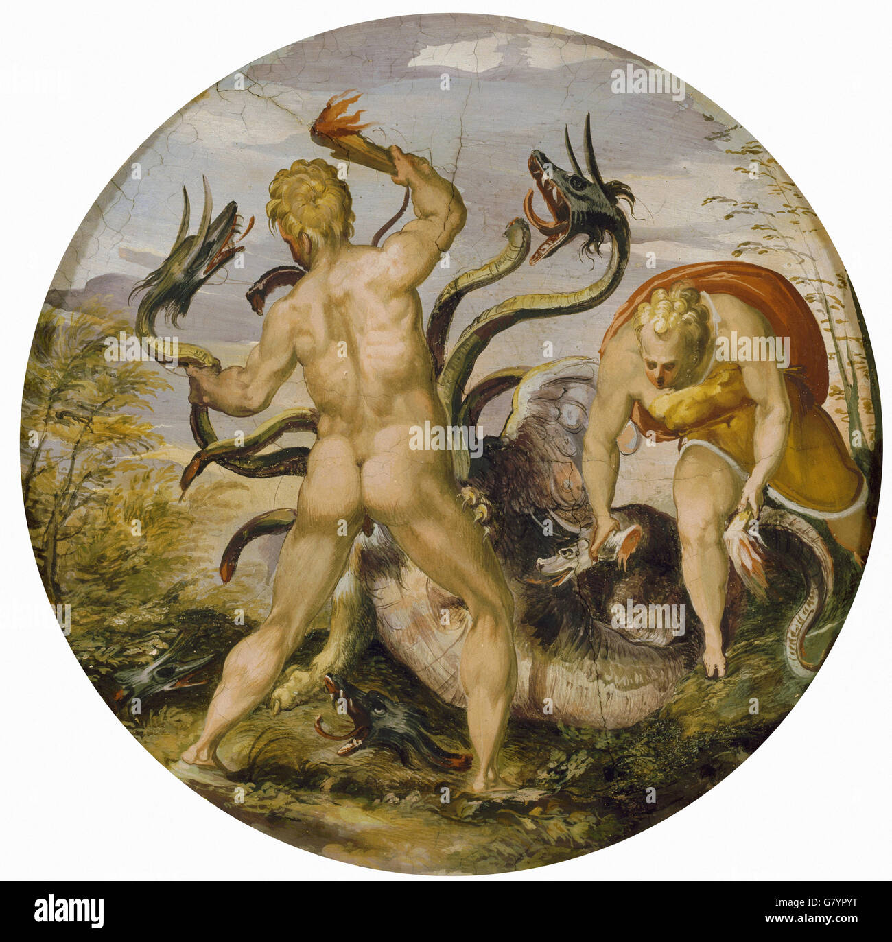 Hercules killing the hydra hi-res stock photography and images - Alamy