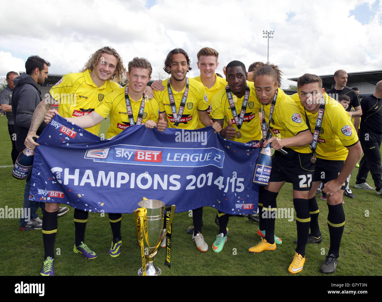 Soccer - Sky Bet League Two - Burton Albion League Winners Trophy  Presentation - Pirelli Stadium Stock Photo - Alamy