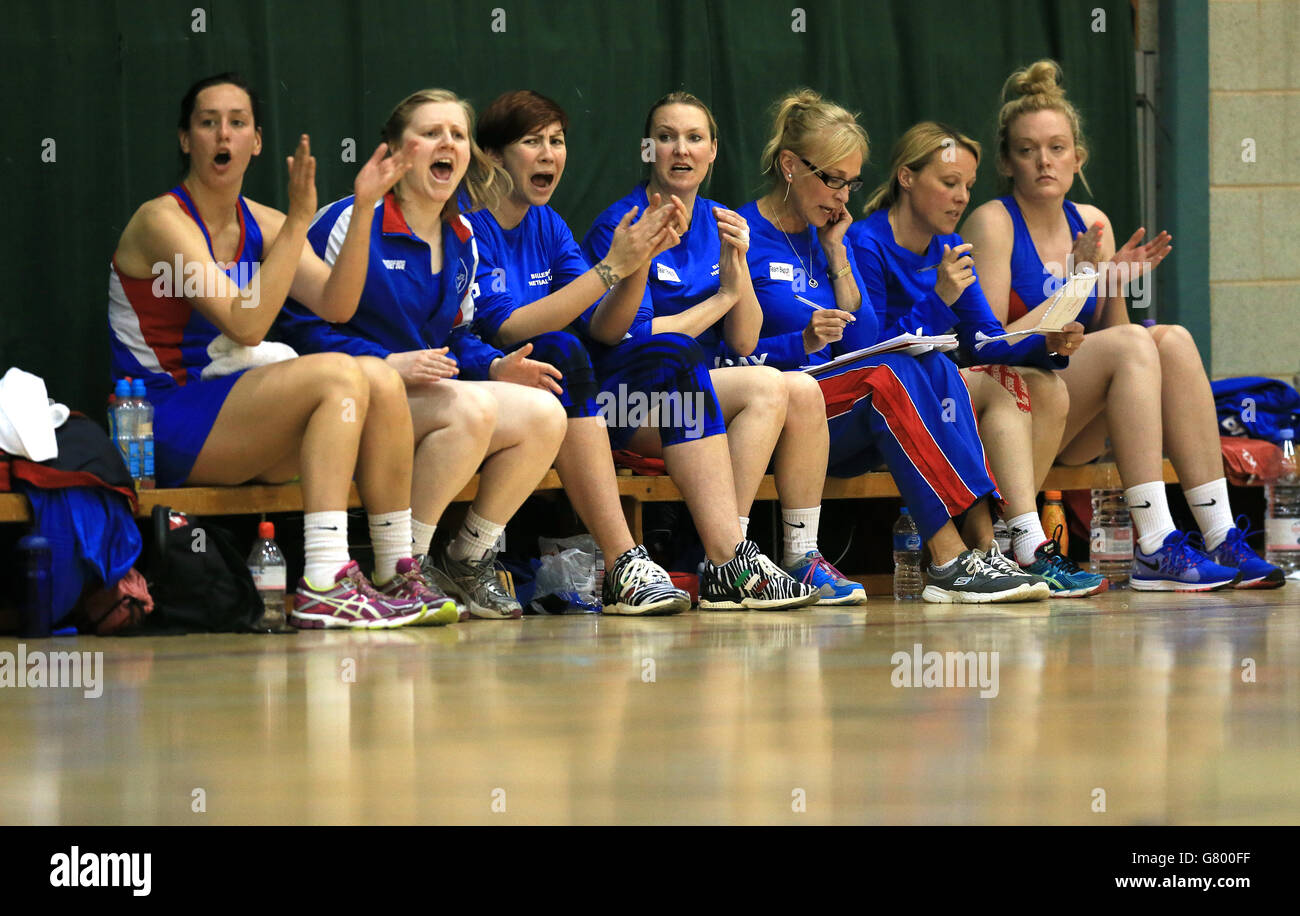 Netball - Premier League Play Offs Weekend - Day One - Loughborough University - Sir David Wallace Centre Stock Photo