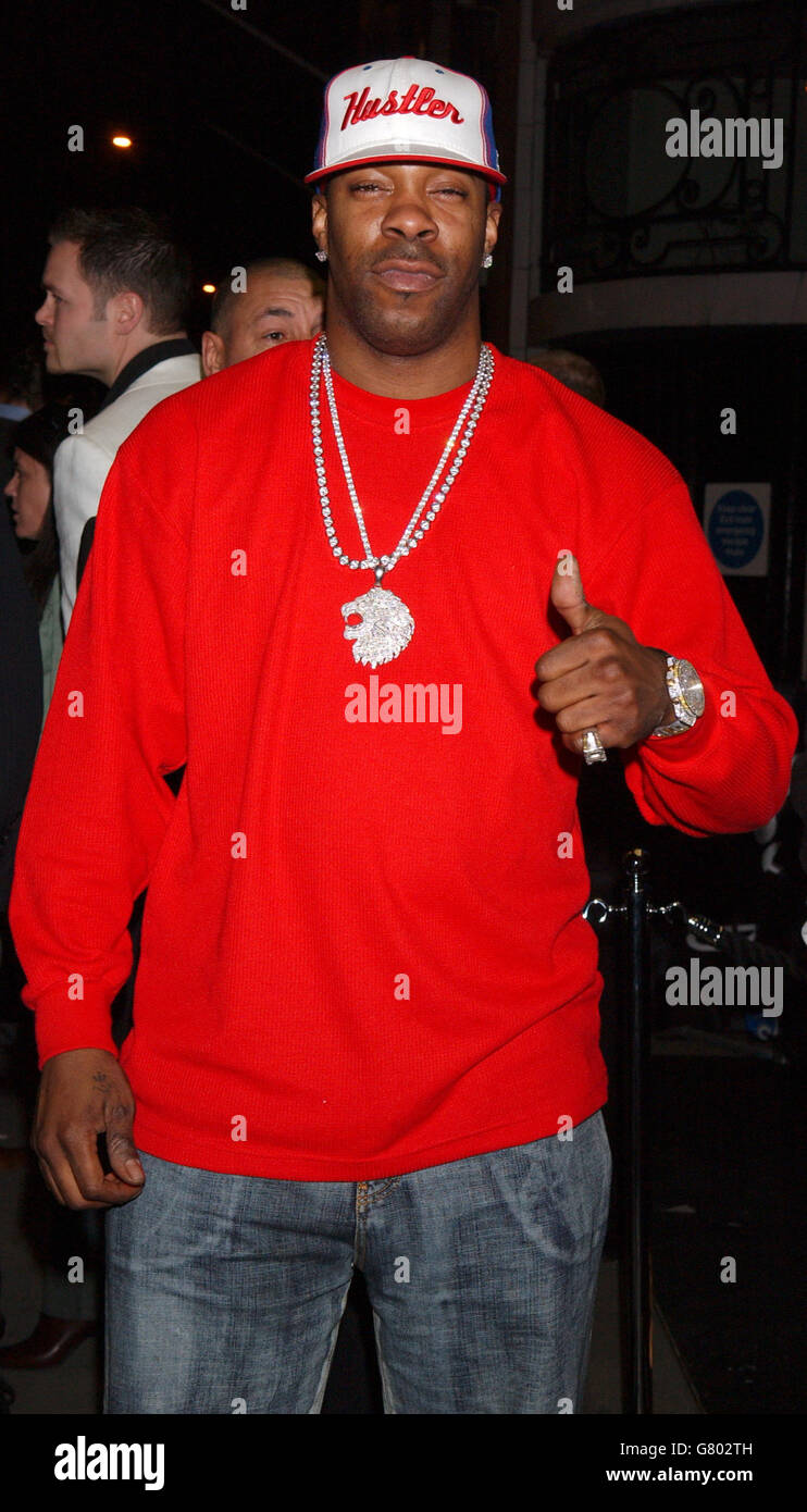 Gizmondo launch party - Park Lane Hotel. Rapper Busta Rhymes arrives ...