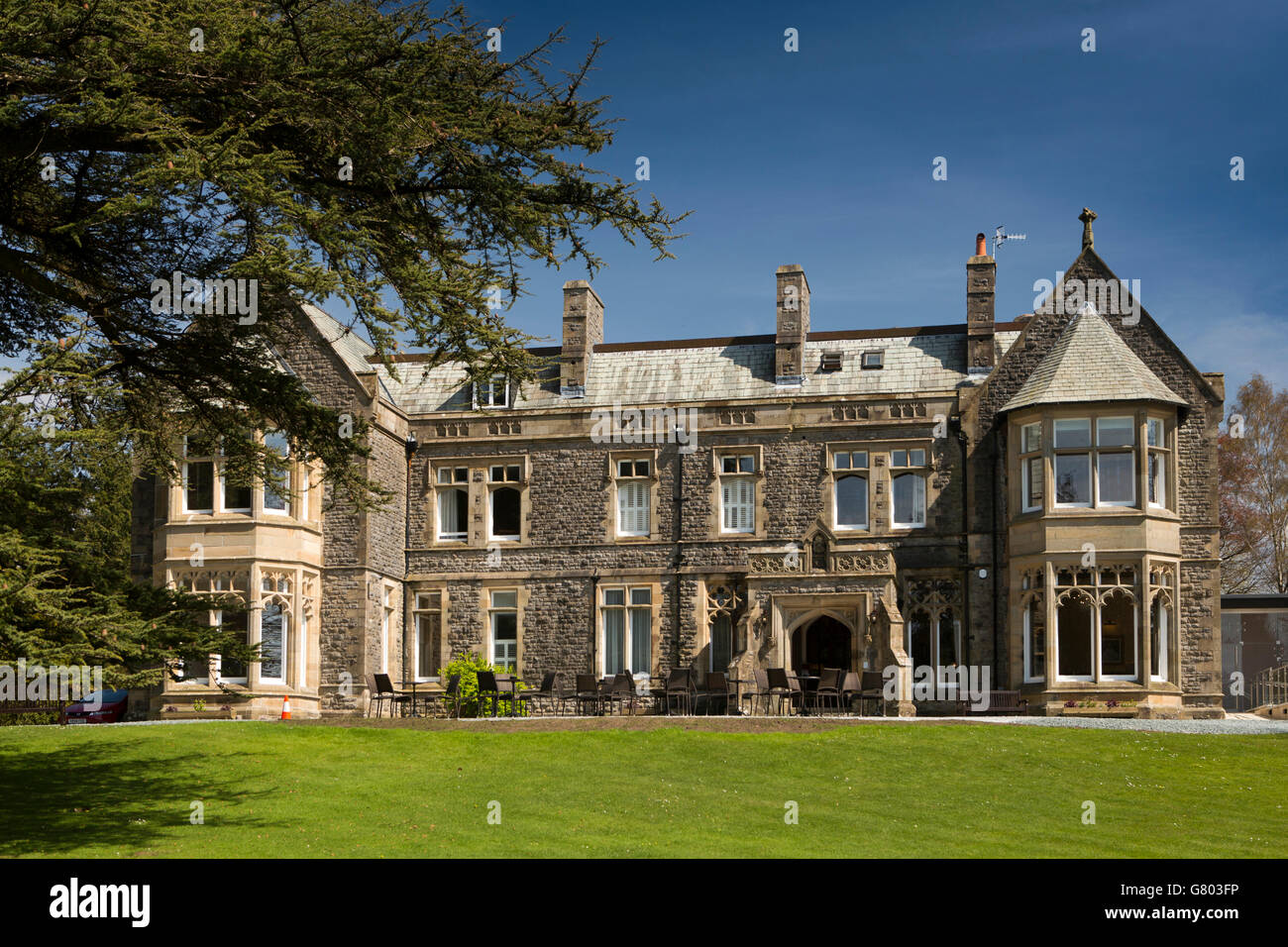 UK, Cumbria, Kendal, Levens, The Villa, country house hotel in former convent and retreat Stock Photo