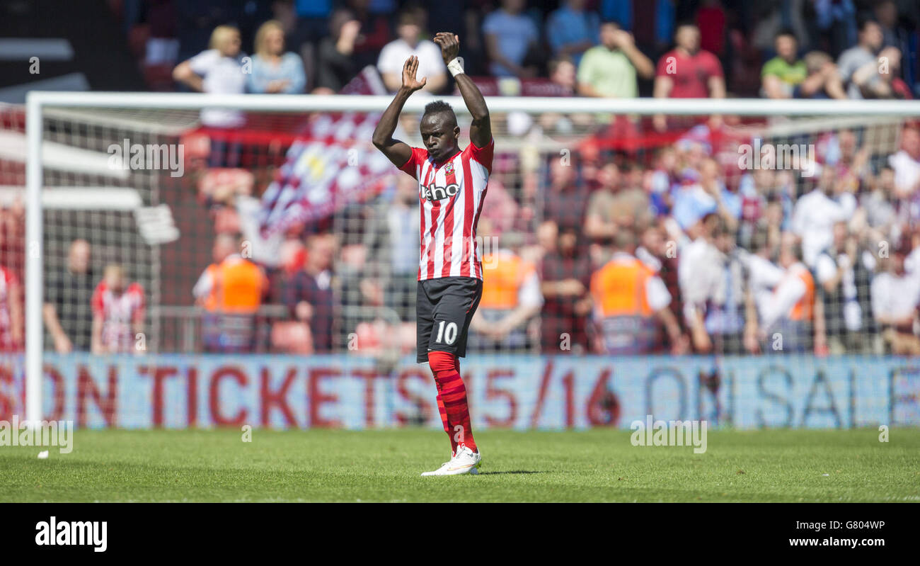 southampton s sadio mane who today scored the fastest hat trick in premier league history during the barclays premier league match at st mary s southampton stock photo alamy
