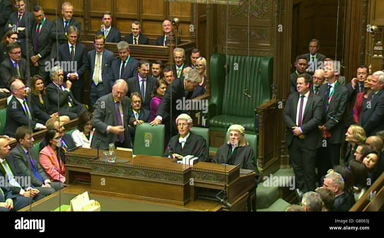The Speakers Chair In The House Of Commons High Resolution Stock