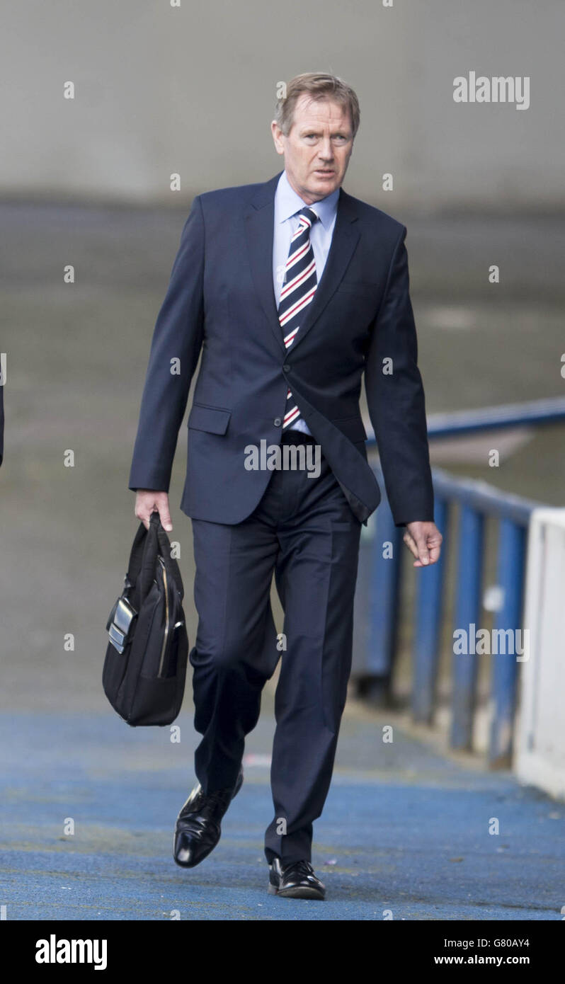Rangers chairman Dave King during the Play Off Semi Final First Leg match at the Ibrox Stadium, Glasgow. Stock Photo