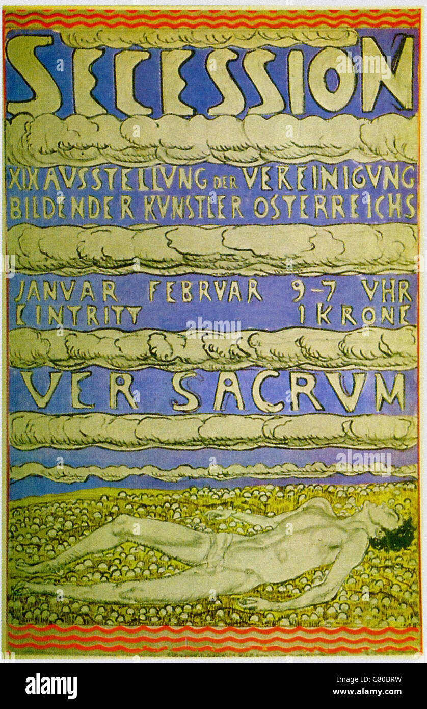 Secession 1904 Ferdinad Hodler Stock Photo