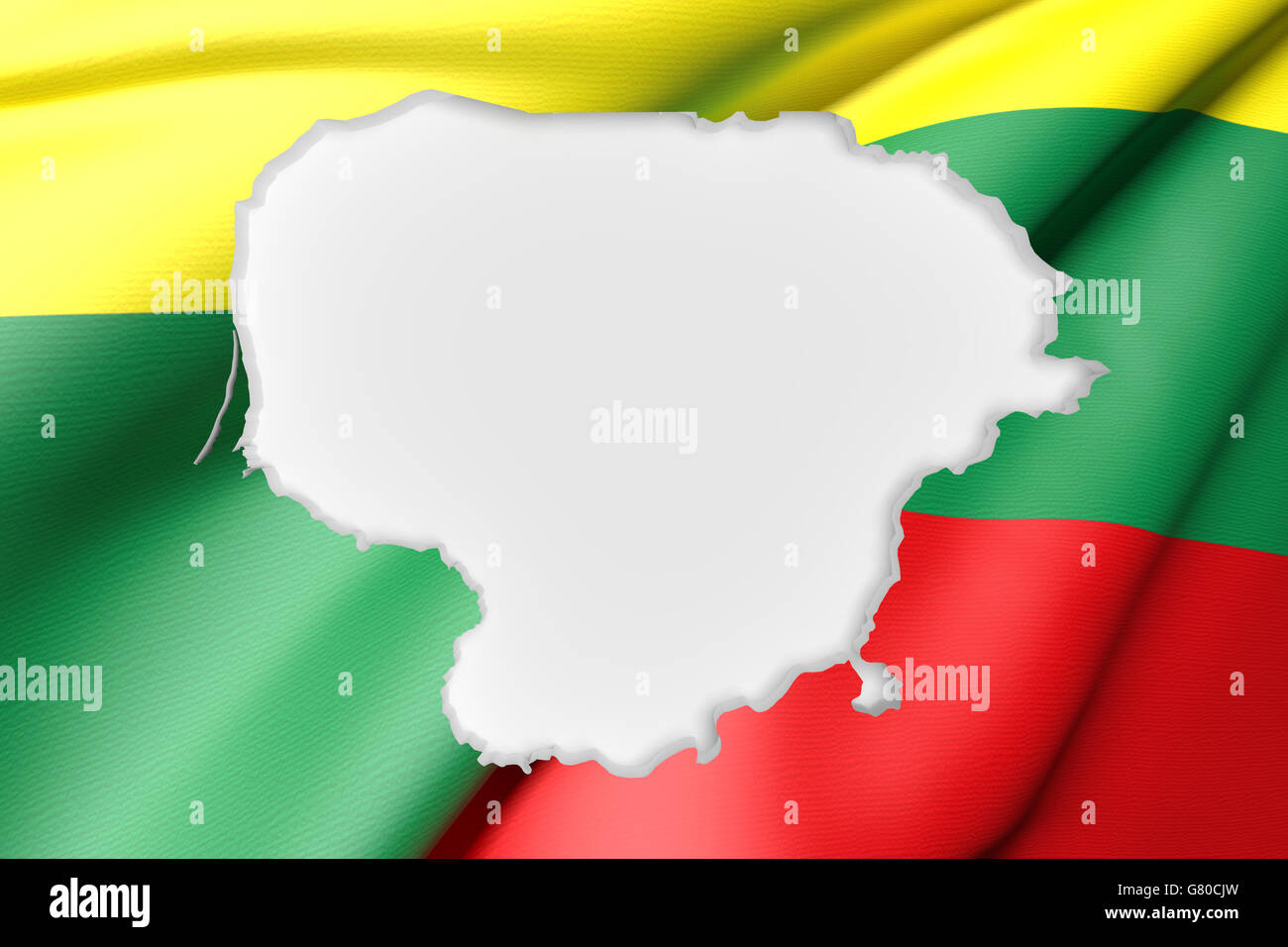 3d rendering of Lithuania map and flag on background Stock Photo - Alamy