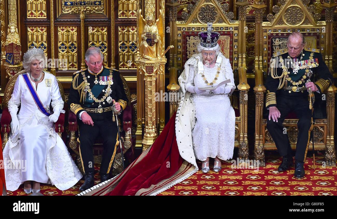 Queen Elizabeth Ii Delivers The Queen S Speech From The Throne In The