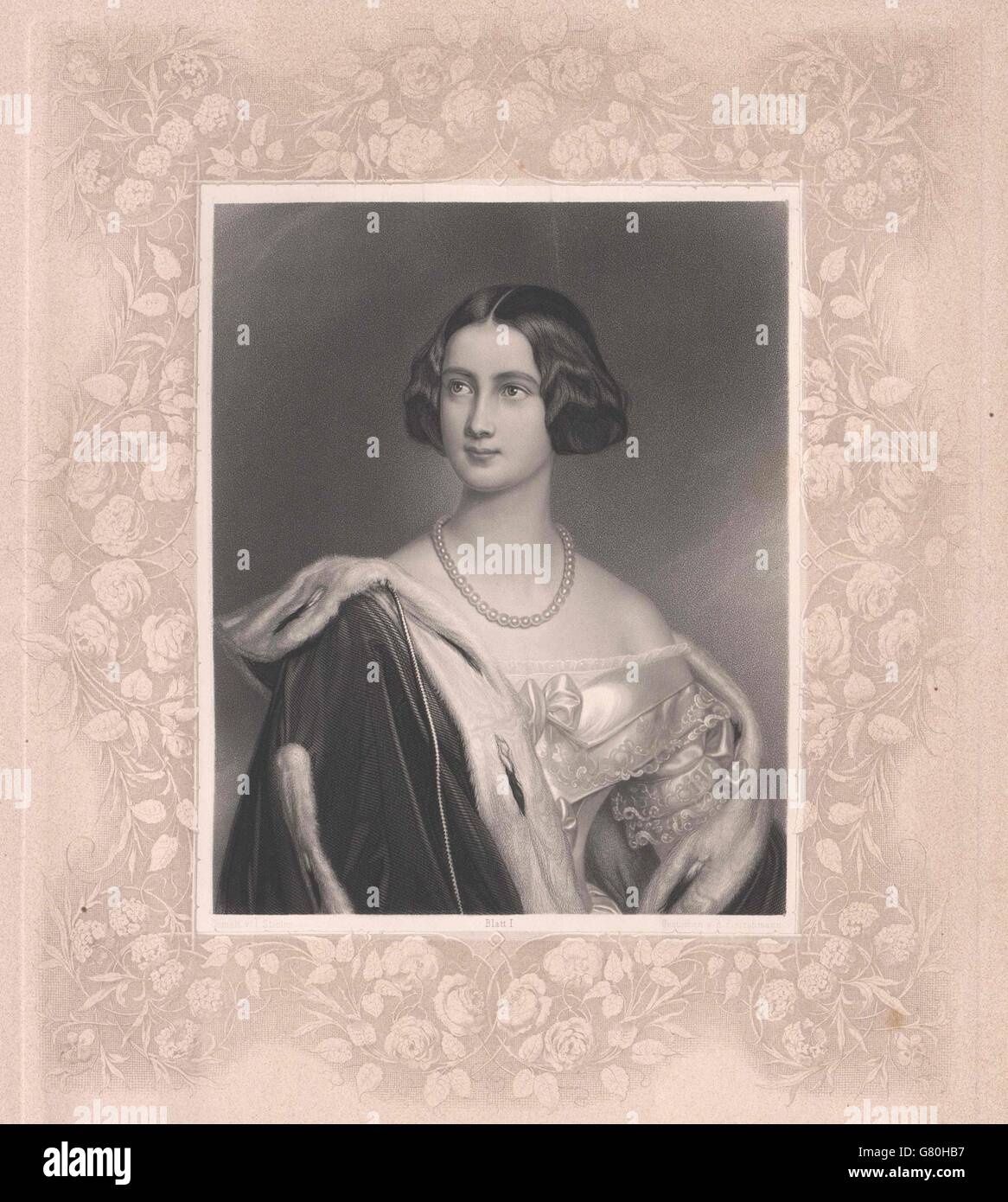Marie, Prinzessin von Preussen Stock Photo