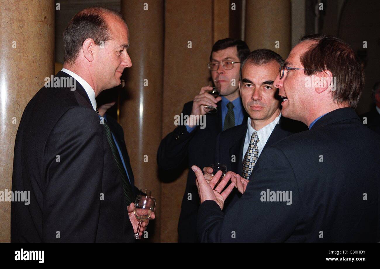 Richard Worth, left of TEAM Marketing, at the lunchtime reception at