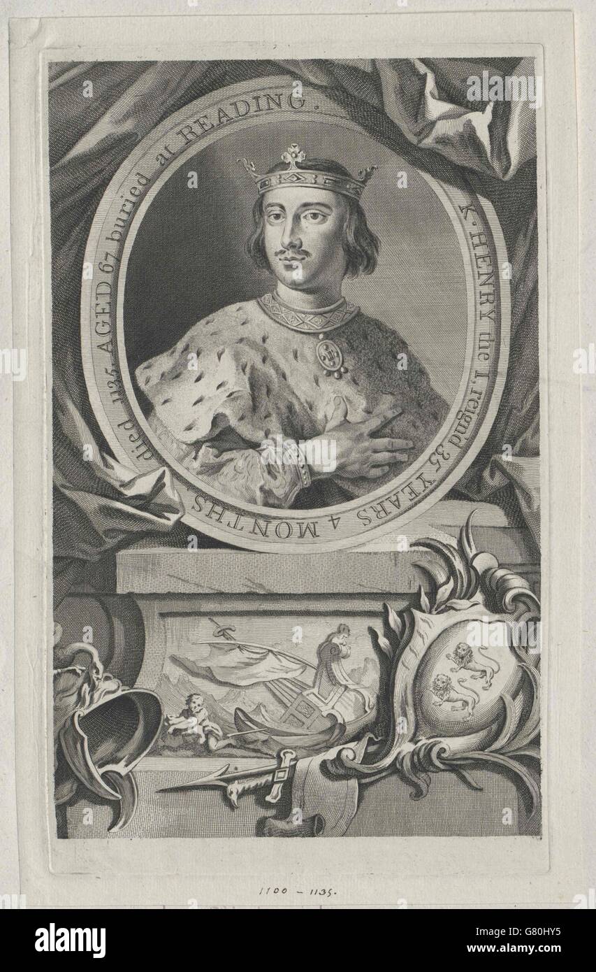Heinrich I., König von England Stock Photo Alamy