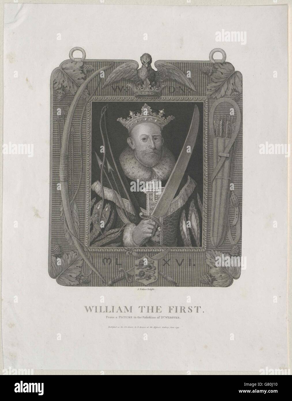 Wilhelm I., der Eroberer König von England Stock Photo