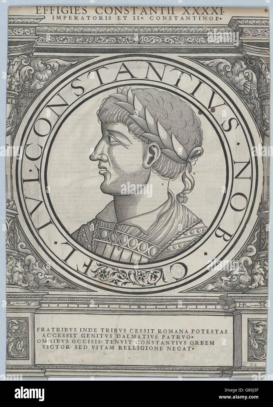 Constantius II., römischer Kaiser Stock Photo Alamy