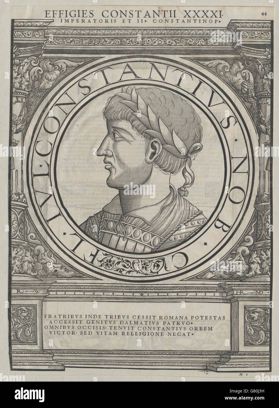 Constantius II., römischer Kaiser Stock Photo Alamy