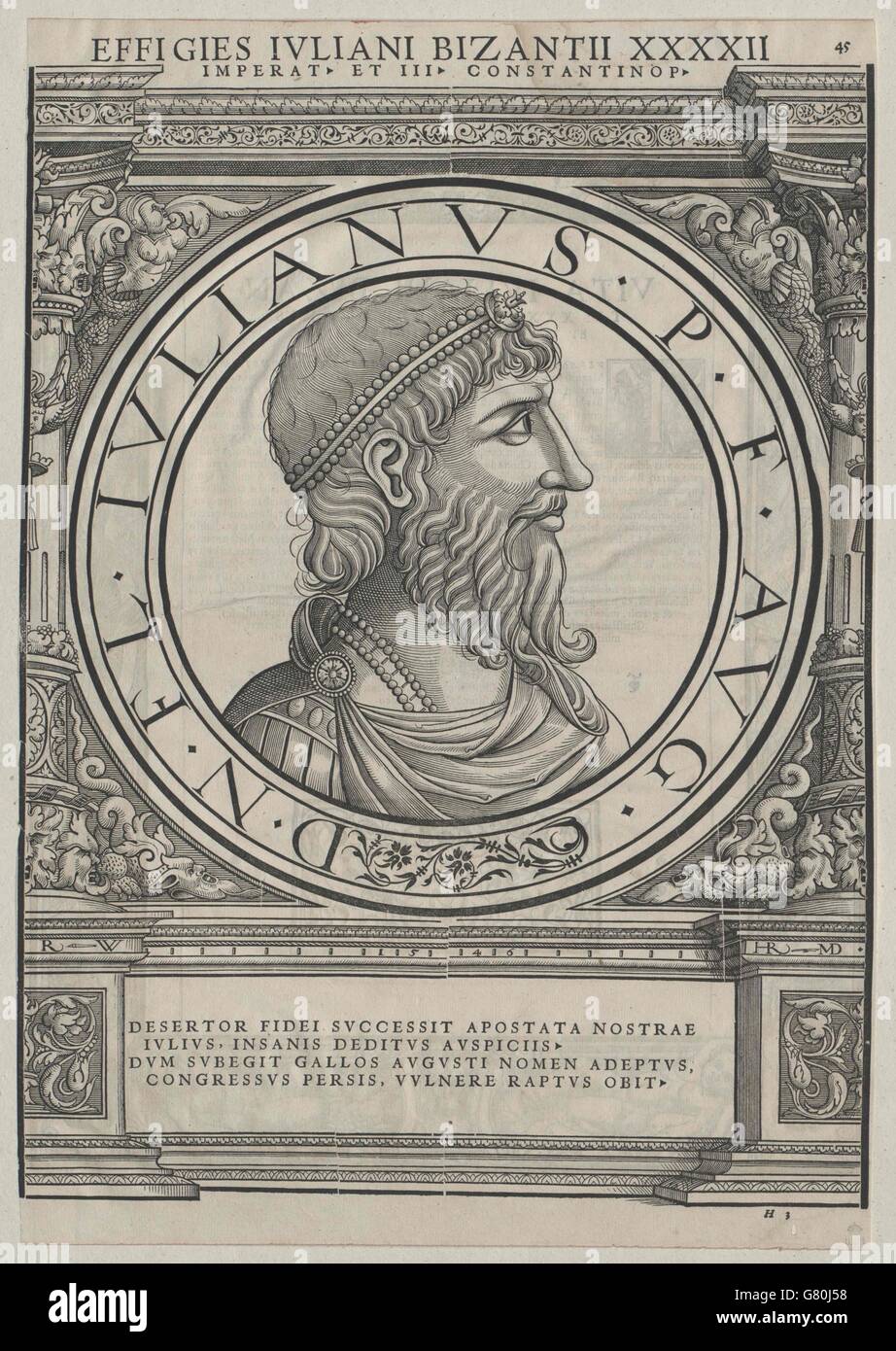 Julianus Apostata, römischer Kaiser Stock Photo
