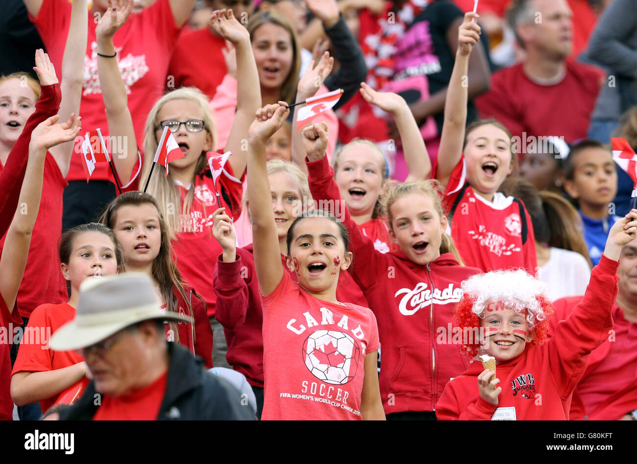 Canada fans during the Women's International Friendly match between