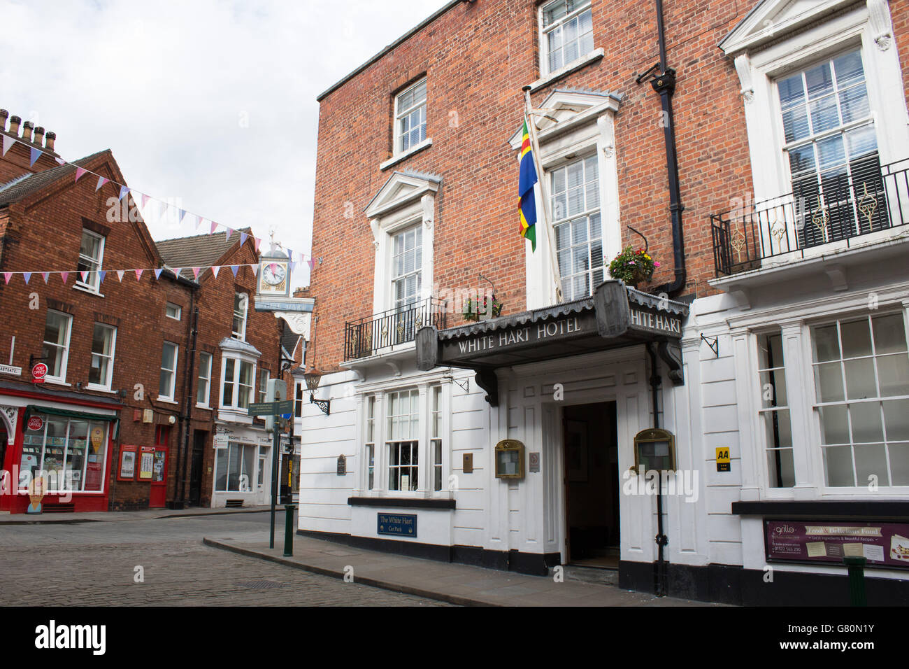 The White Hart Hotel in Bailgate Lincoln Stock Photo Alamy