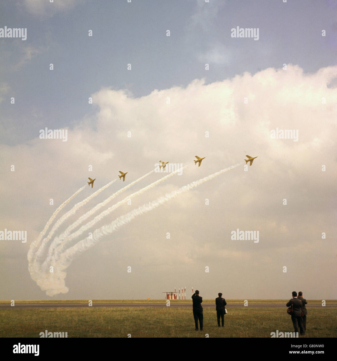 RAF Central Flying School's aerobatic team the 'Gnats' in action at ...