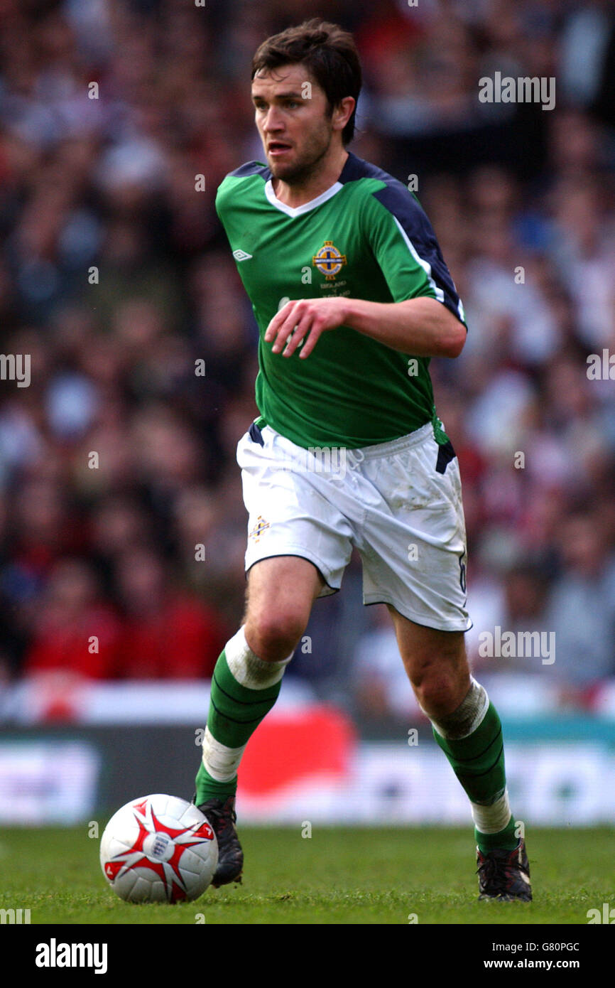 Soccer - FIFA World Cup 2006 Qualifier - Group Six - England v Northern Ireland - Old Trafford Stock Photo