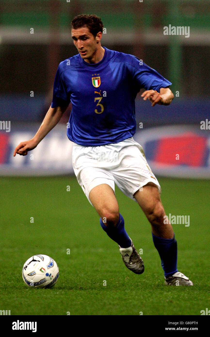 Soccer - FIFA World Cup 2006 Qualifier - Group Five - Italy v Scotland - Giuseppe Meazza Stock Photo