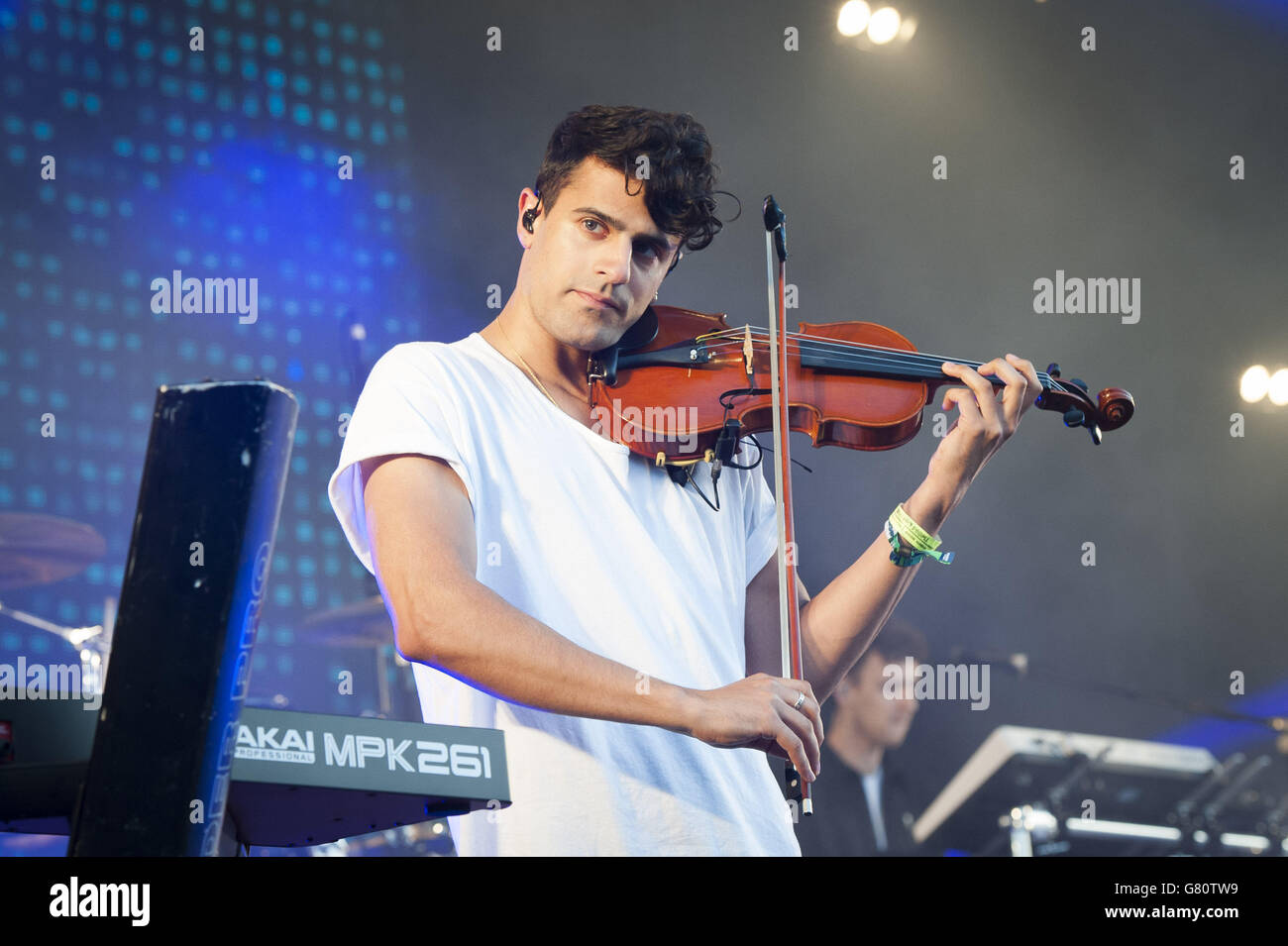 Neil Amin-Smith of Clean Bandit performs live on the Common stage, on ...