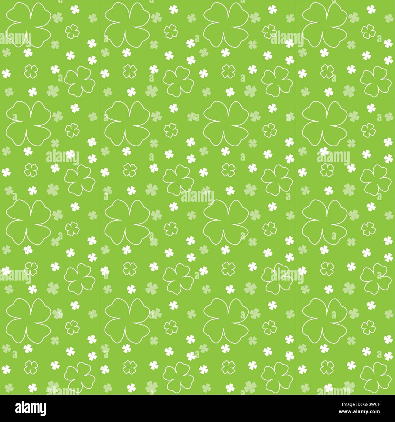 Abstract Vector Background of Green Leaves Seamless Pattern Stock ...