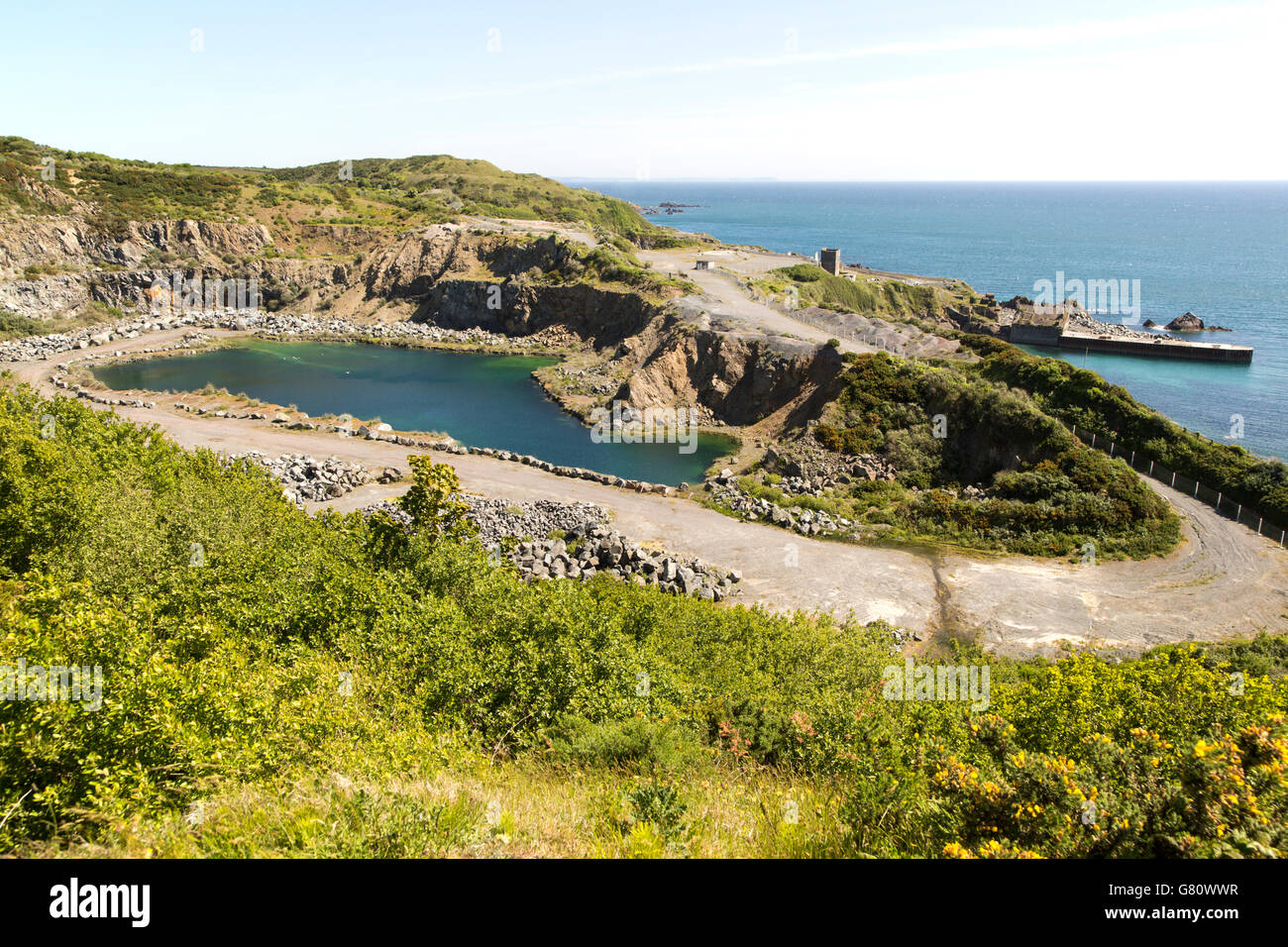 Dean Quarry, near St Keverne; Lizard Peninsula, Cornwall, England, UK Stock Photo Alamy