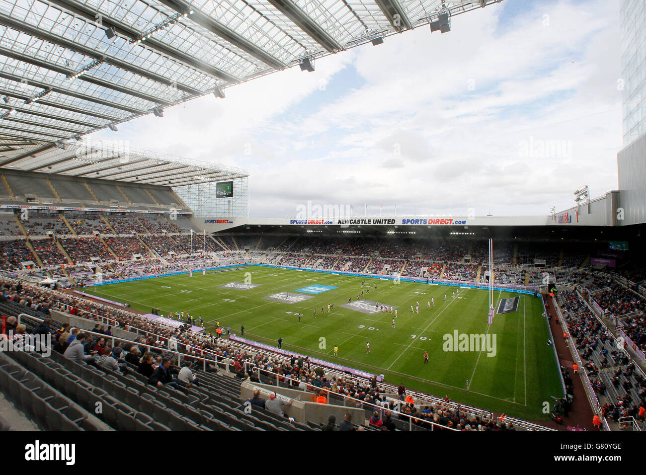 Rugby League - Magic Weekend - Catalans Dragons v Huddersfield Giants - St James' Park. St. James' Park during the Magic Weekend. Stock Photo