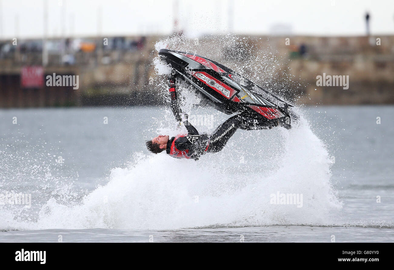 P1 Grand Prix of the Sea. Lee Stone performs freestyle moves on his jet ...