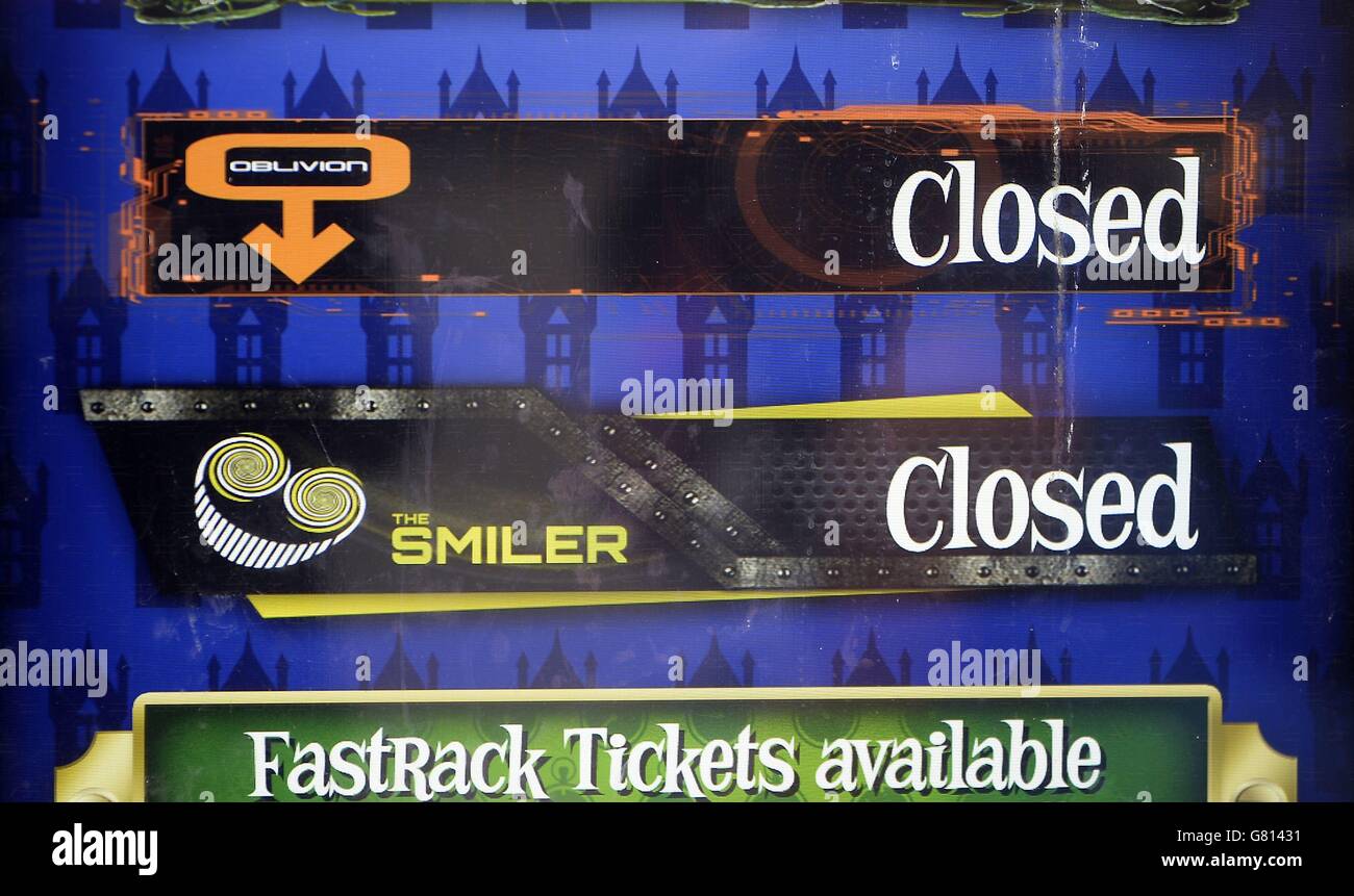 Alton towers oblivion hires stock photography and images Alamy