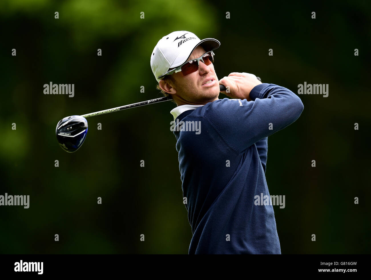Sweden's Magnus A Carlsson during day two of the 2015 BMW PGA Championship at the Wentworth Golf Club, Surrey. PRESS ASSOCIATION Photo. Picture date: Friday May 22, 2015. See PA story GOLF Wentworth. Photo credit should read: Adam Davy/PA Wire. RESTRICTIONS: . No commercial use. No false commercial association. No video emulation. No manipulation of images. Stock Photo