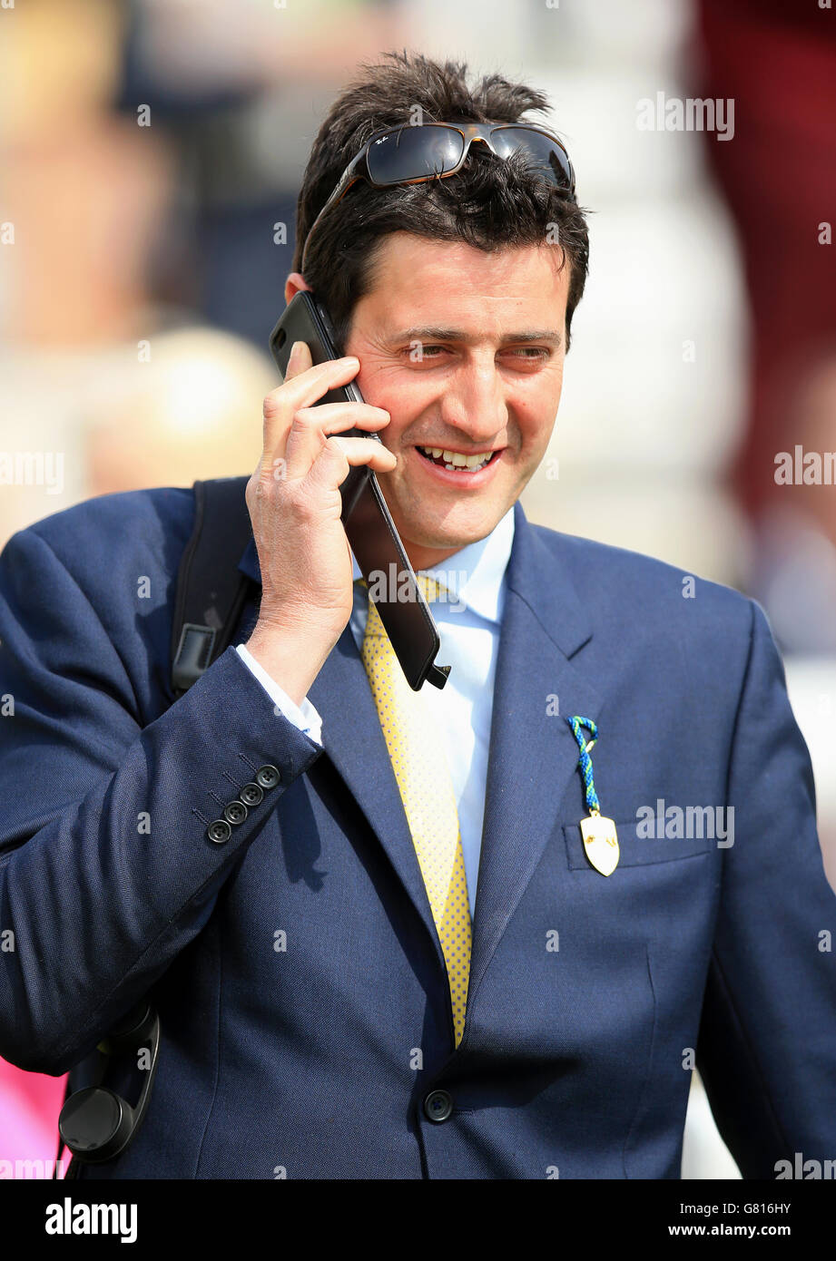 Horse Racing - 2015 Dante Festival - Betfred Yorkshire Cup - York Racecourse. Ed de Giles, trainer Stock Photo