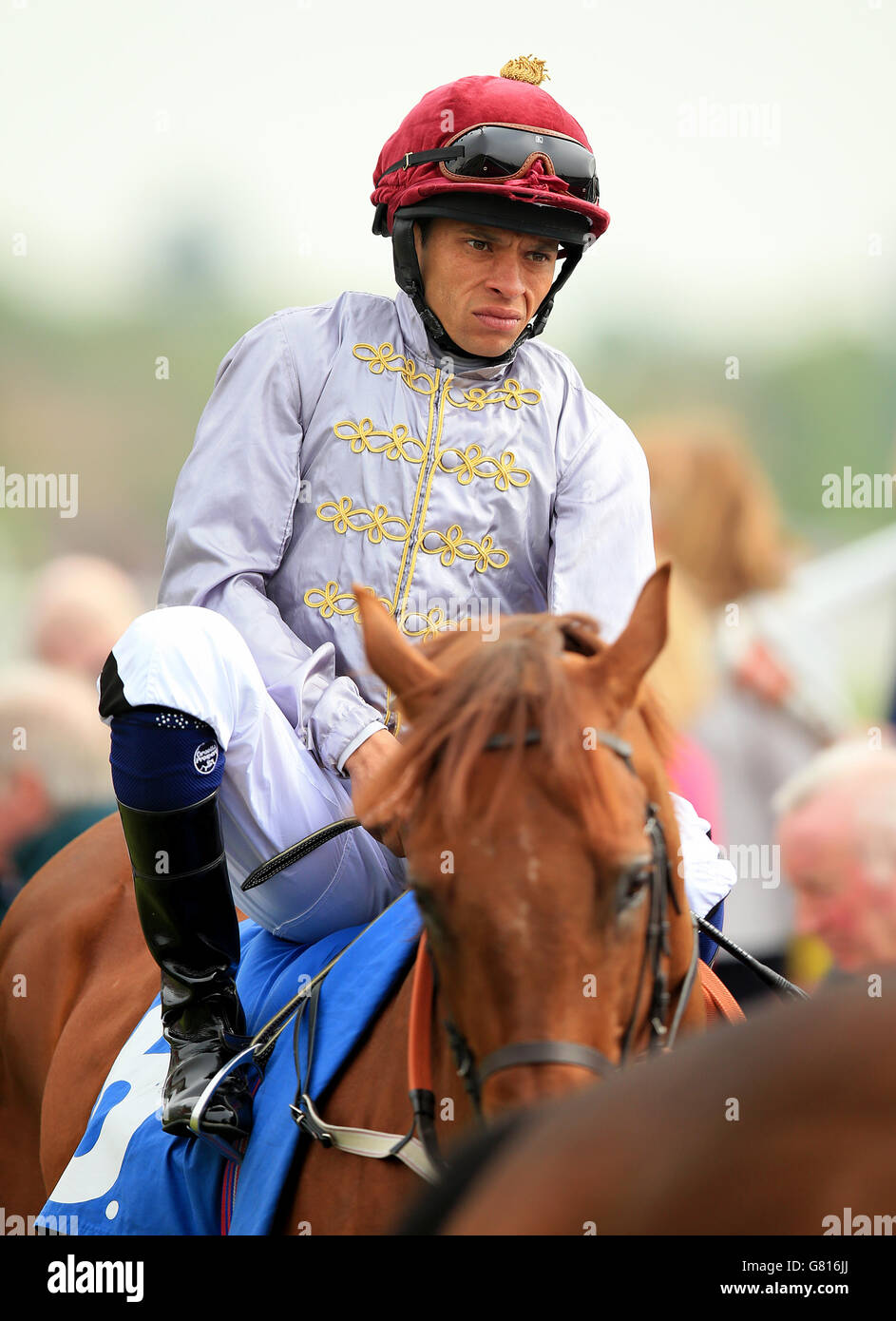 Horse Racing - 2015 Dante Festival - Betfred Yorkshire Cup - York Racecourse. Sean Levey, jockey Stock Photo