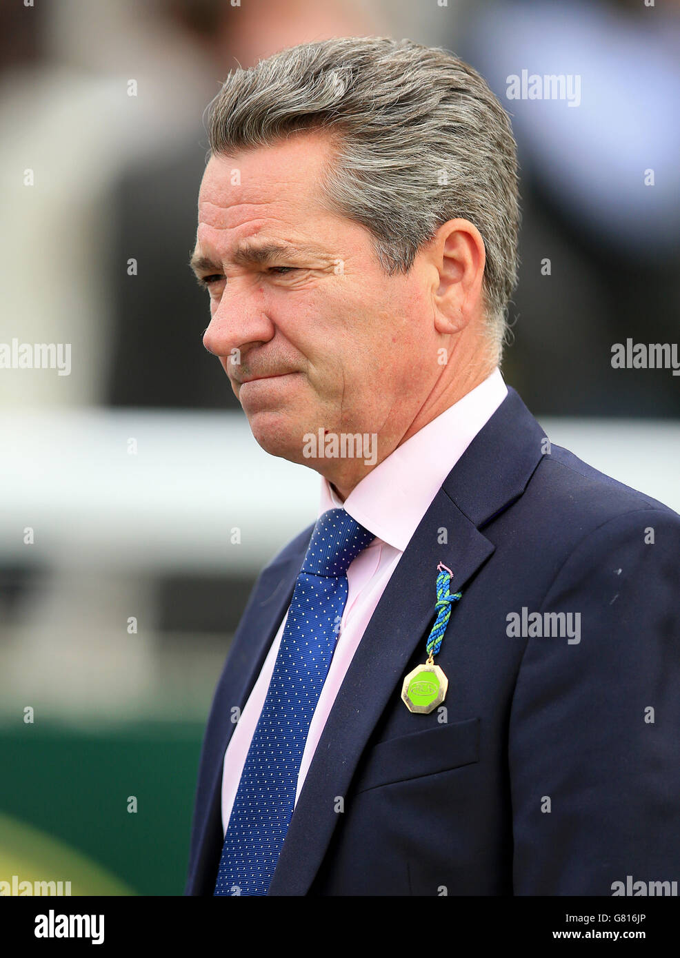 Horse Racing - 2015 Dante Festival - Betfred Yorkshire Cup - York Racecourse. Michael Hills, jockey Stock Photo