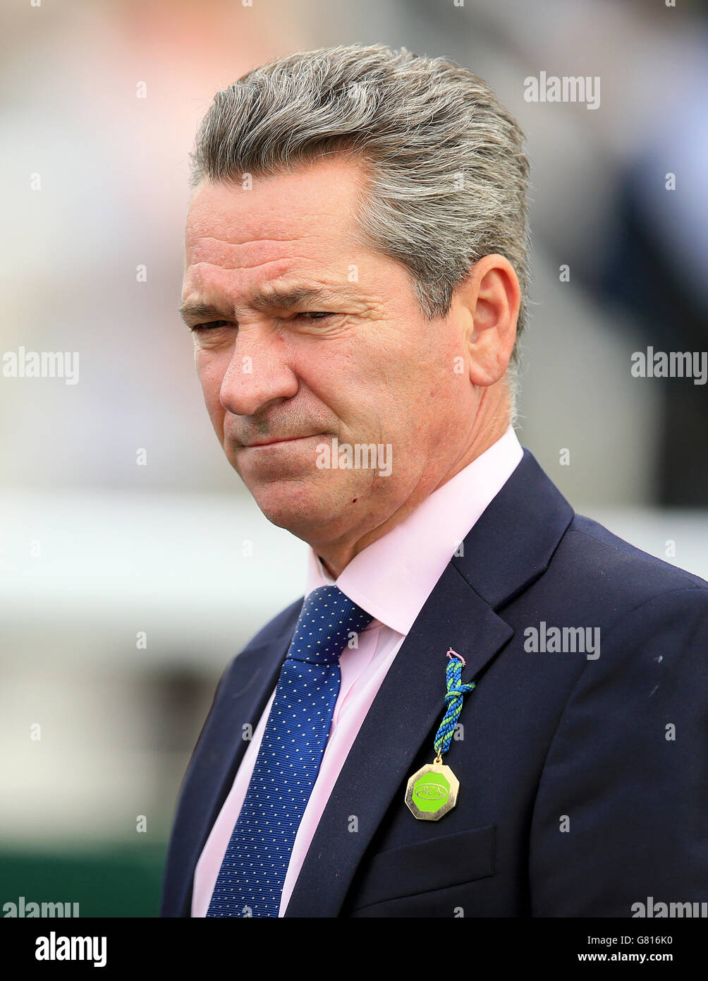 Horse Racing - 2015 Dante Festival - Betfred Yorkshire Cup - York Racecourse. Michael Hills, jockey Stock Photo