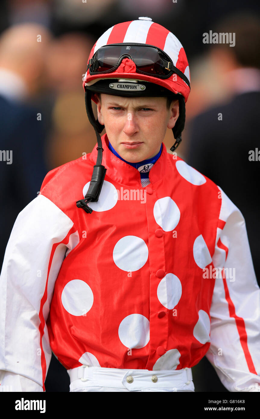 Horse Racing - 2015 Dante Festival - Betfred Yorkshire Cup - York Racecourse. Nathan Evans, jockey Stock Photo