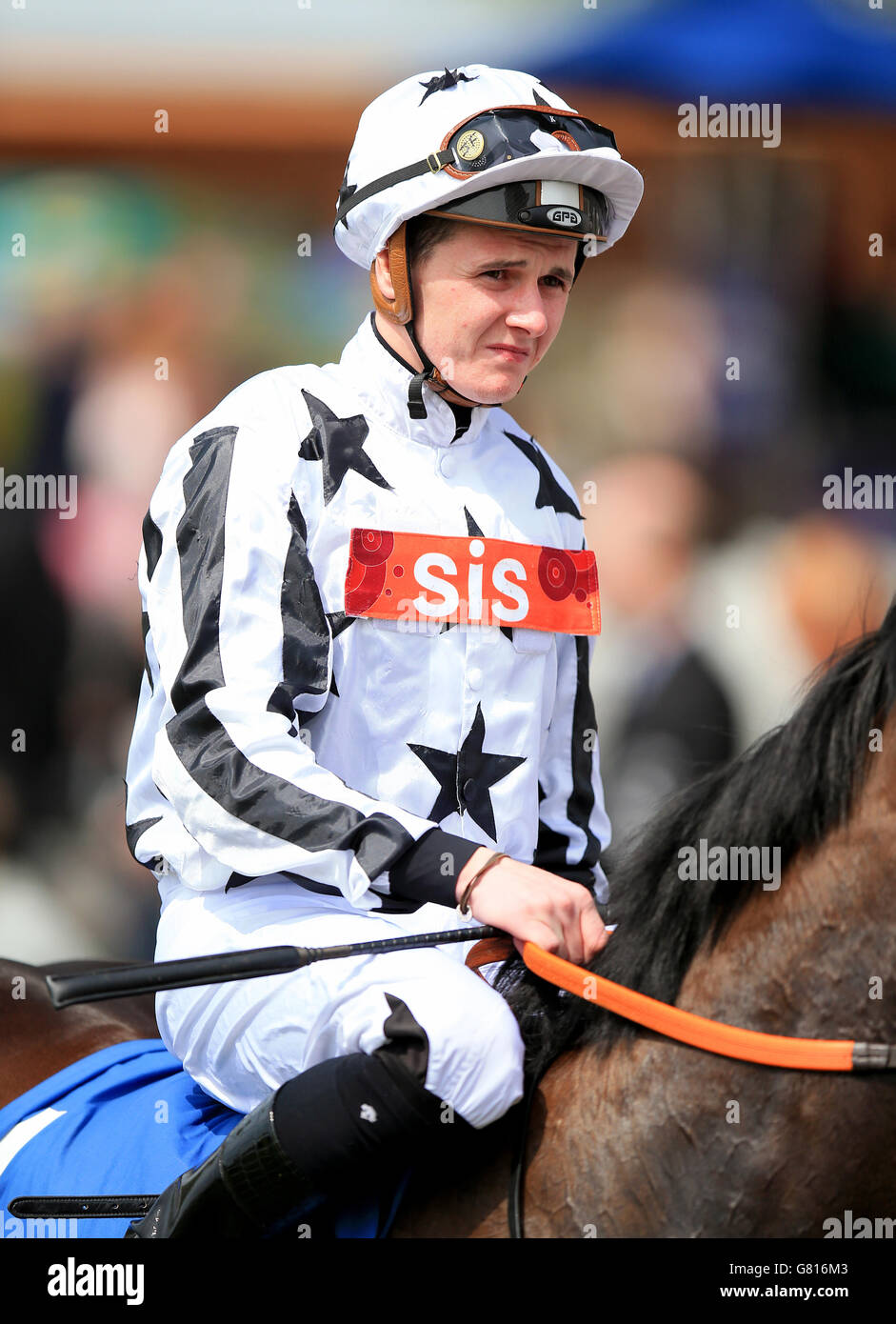 Horse Racing - 2015 Dante Festival - Betfred Yorkshire Cup - York Racecourse. John Fahy, jockey Stock Photo