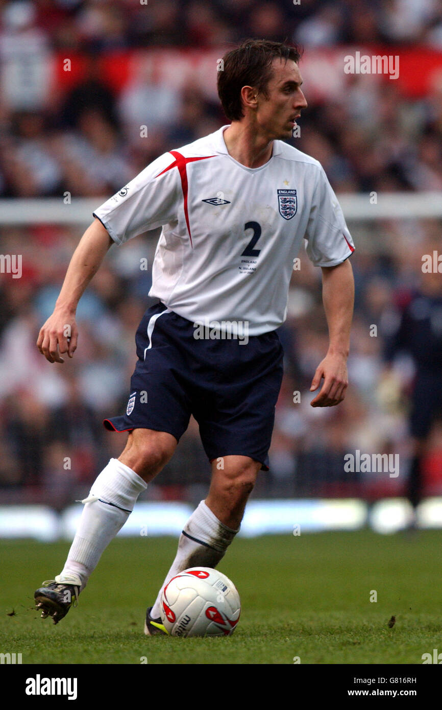 Soccer - FIFA World Cup 2006 Qualifier - Group Six - England v Northern Ireland - Old Trafford Stock Photo