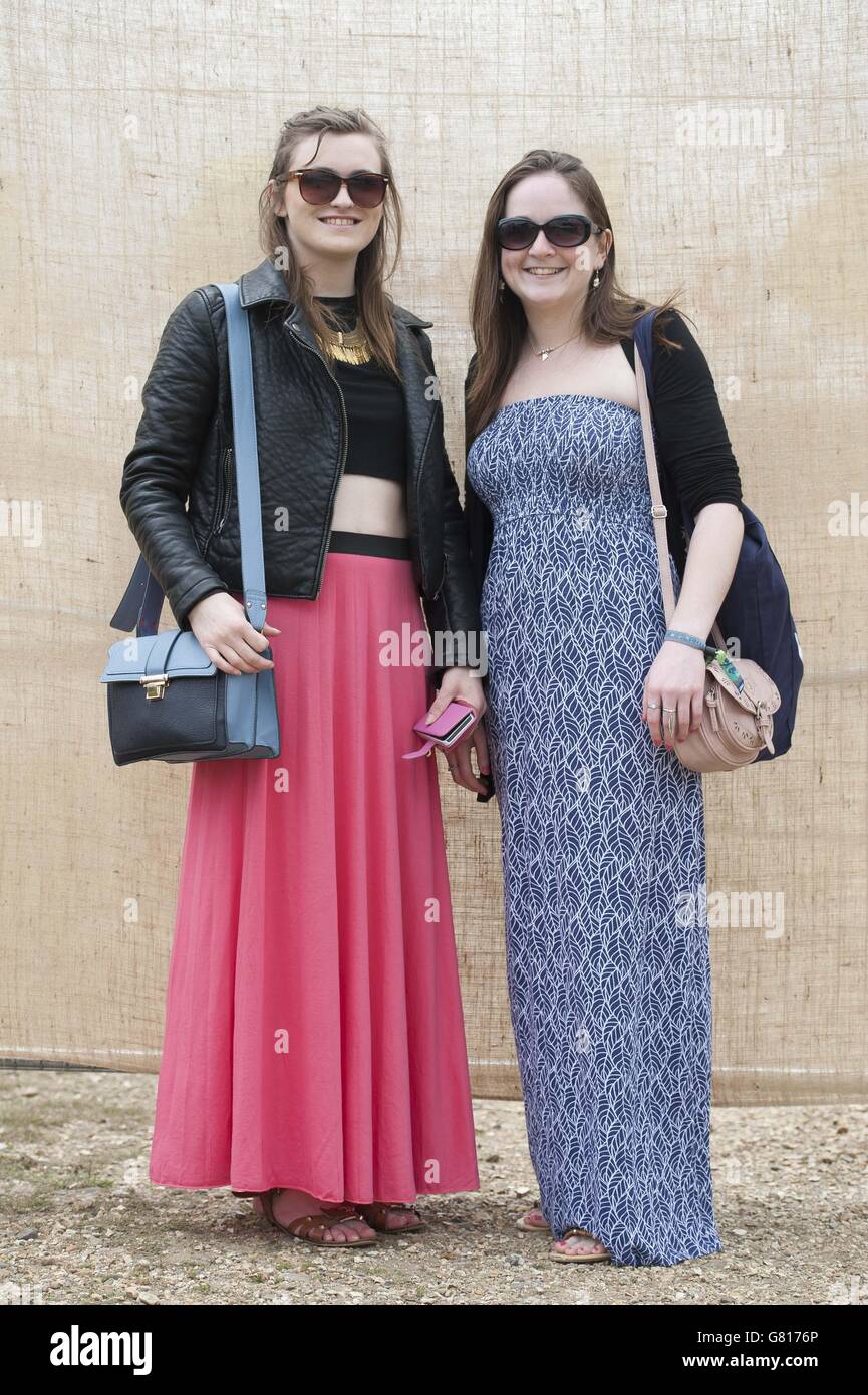 Festival Fashion on Day 2 of Common People Festival, Southampton Common in Southampton Stock Photo