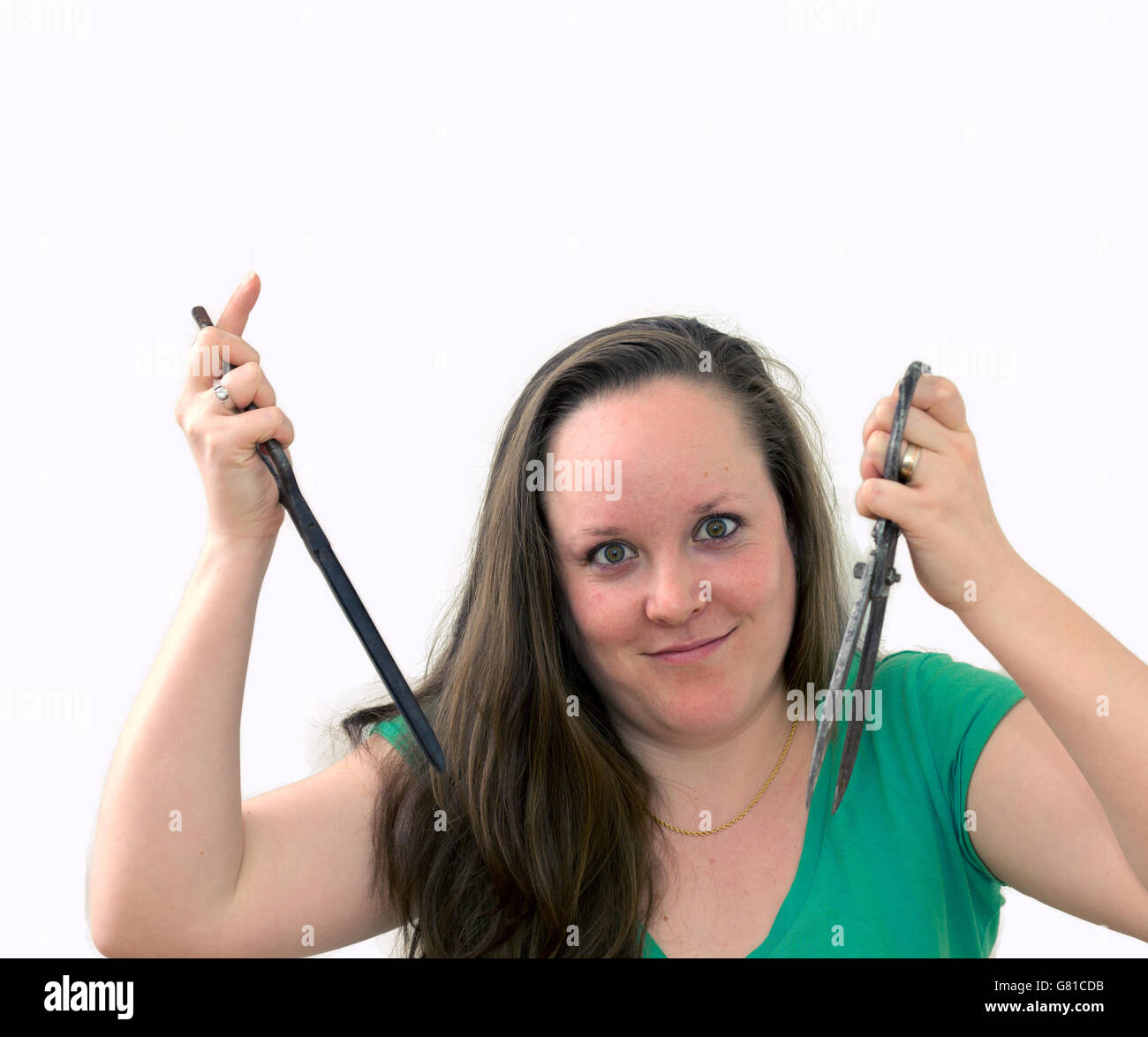 Funny way cut long hair hires stock photography and images Alamy