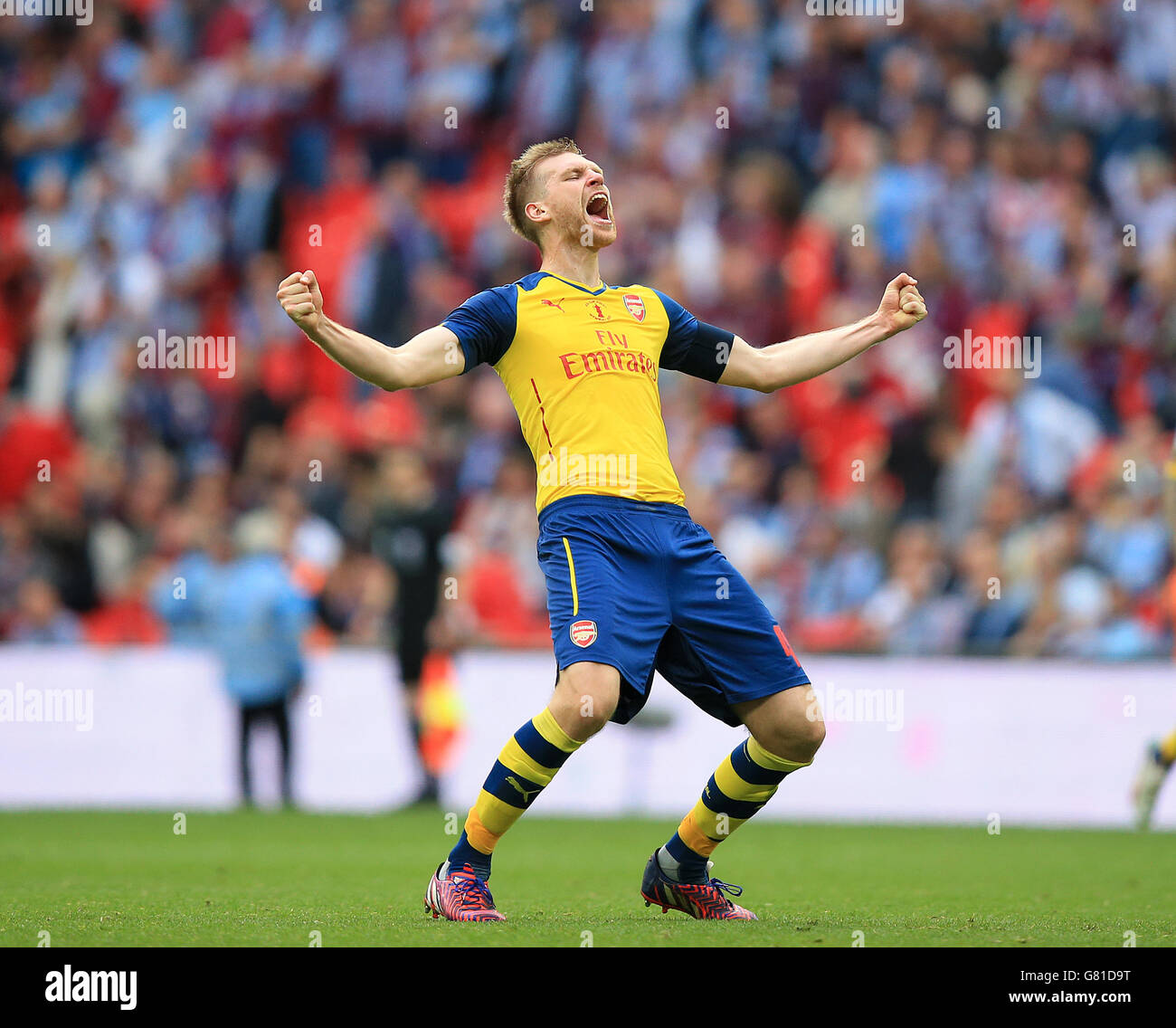 Soccer Fa Cup Final Arsenal V Aston Villa Wembley Stadium Stock
