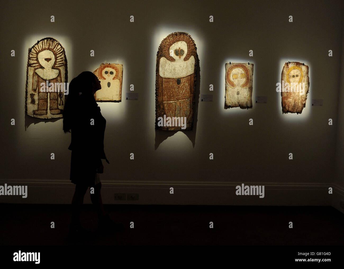 Sotheby's Aboriginal Art sale preview Stock Photo Alamy