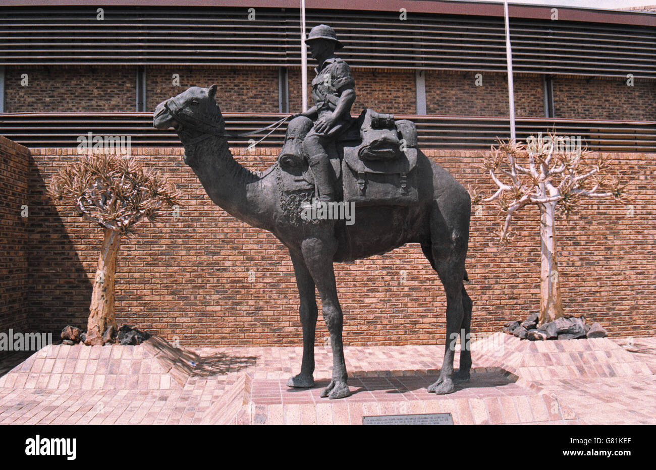 Camel and Rider Statue, Upington, Cape Town Stock Photo Alamy