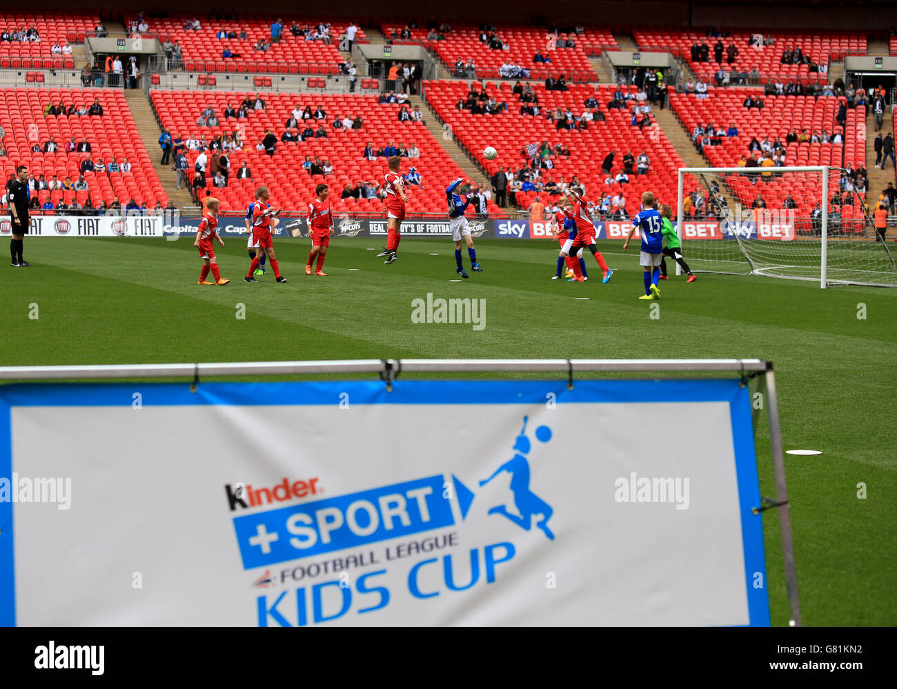 A general view of the action between The Oaks Primary school and South